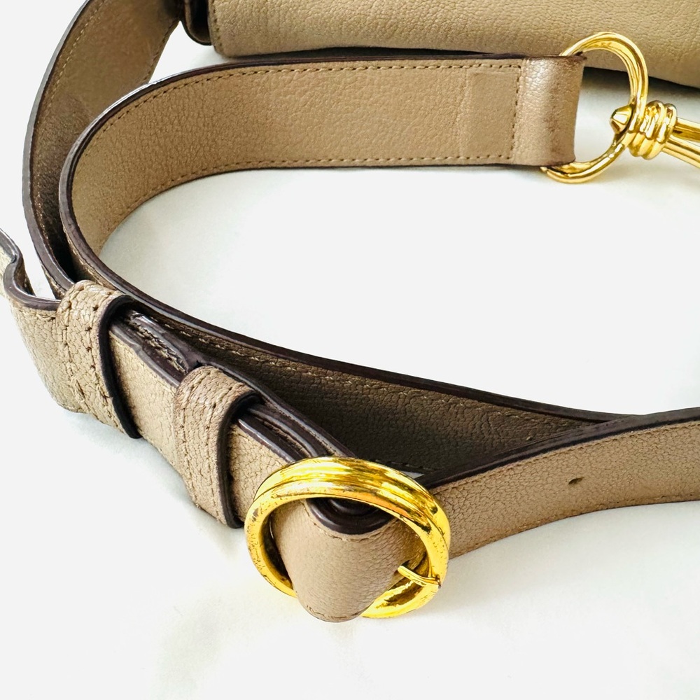 DKNY Beige Crossbody Bag with Gold Accents - Picture 8 of 16
